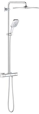 GROHE Rainshower Smartactive 310 - Duschsystem mit Thermostatarmatur (Sicherheitsperre bei 38°C, langlebig, Antikalk- System, Verbrühschutz), chrom, 26649000
