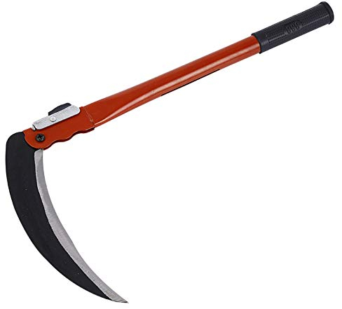 Garten multifunktionale Landwirtschaft und Wald Sichel, Nr 65 Manganstahl + PVC Griff,Sickle and Two Spare Blades