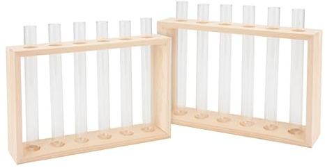 VBS Reagenzglashalter 2er-Set Cube inkl. 12 Reagenzgläsern Reagenzglasgestell Reagenzglasständer