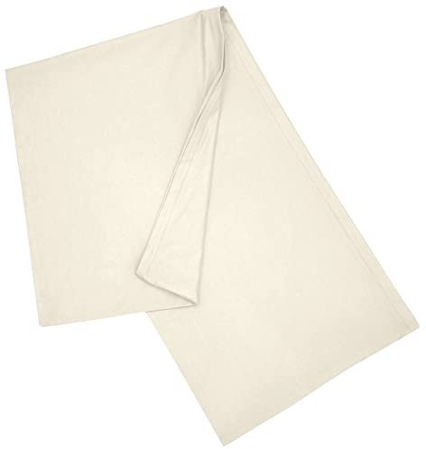 Nurtextil24 Seitenschläferkissen Bezug 40x120 cm Kissenbezug Creme | Körperkissen Hülle mit Reißverschluss aus 100 % Baumwolle, Stillkissen, Lagerungskissen Überzug – waschbar & hypoallergen