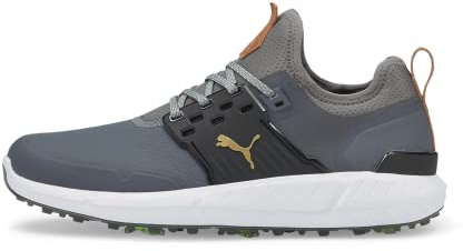 PUMA Homme Ignite Articulate Chaussure de Golf, Quiet Shade Team Gold Black, 47 EU
