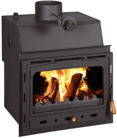 Holzeinsatz Kaminofen mit Kessel Kamin Prity C W18