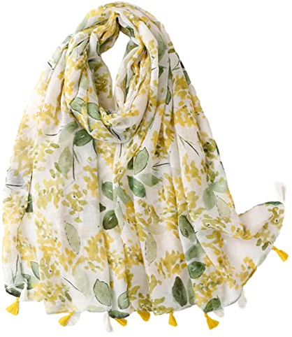 FAIRYGATE Damen Schal Halstücher für Frauen Kopftuch Umschlagtuch Viskose Schals Tuch Stola Stolen Wrap Shawl Halstuch 0001