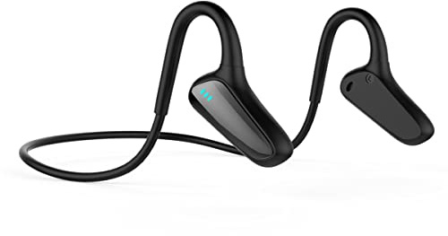 Casque de Sport Bluetooth Sans Fil Écouteurs à Conduction Osseuse/Oreille Ouverte, HiFi Stéréo Oreillette Sans Fil Casque Léger Résistant à La Transpiration pour Course Cyclisme Fitness Cadeau Black