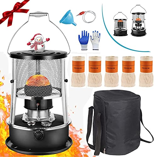 Estufa Petróleo Interiores, Calentador Petróleo Portátil Estufa Petróleo con Protección Automática contra Incendios Y Caídas, Calentador Gasolina para Calefacción Tiendas Campaña A