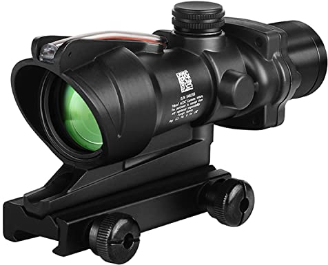 Paike Zielfernrohr 4x32mm ACOG Rotpunktvisier mit rotem Chevron-Absehen