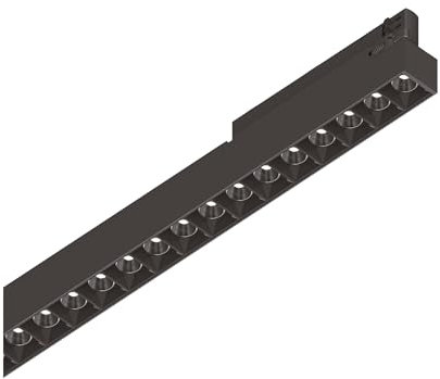 IDEAL LUX Sistema luce binario DISPLAY ACCENT D1065 3000K BK, Sistema a rotaia, Illuminazione modulare, Dispositivo su binario, 107x3h7 cm, Nero