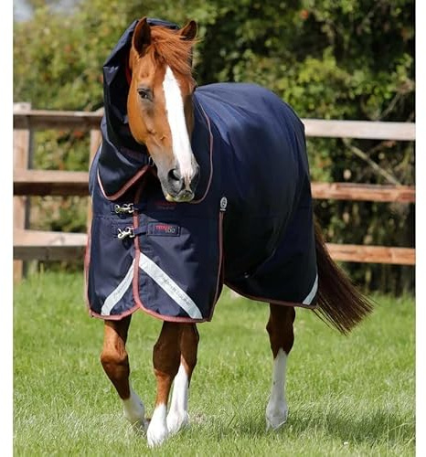 Premier Equine Outdoor-Decke für Pferde mit Nackenrolle Titan Trio Complete