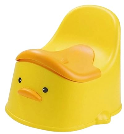 Oshhni Orinal de entrenamiento para el baño, orinal para niños, asiento antideslizante para inodoro infantil, orinal para bebés de interior y exterior, amarillo
