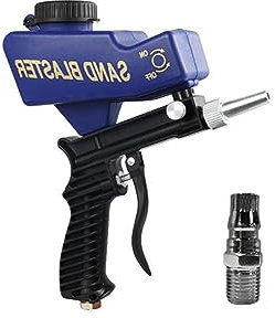 USKI Luftspritzpistolen-Set Einstellbare Sandstrahlpistole 90 Psi Tragbare Sandstrahlpistole Farbspritzmaschine Pneumatische kleine Handstrahlpistole (Color : Type C, Size : 1 UK)