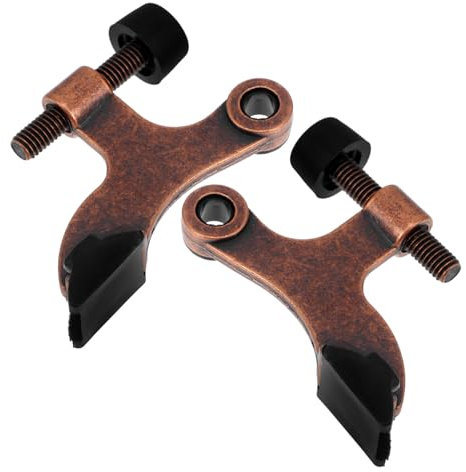 SOLUSTRE 2pièces Butée De Porte Réglable Zinc Stoppeur De Porte Pour Intérieur Et Extérieur Accessoire Pratique Pour Bureau Salle De Bain Chambre