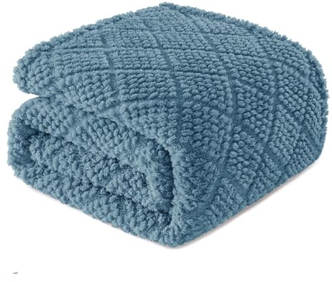 Whale Flotilla Manta Suave de Sofá, Mantas para Cama, Cálida y Mullida para Cualquier Temporada, 130 x 150 cm, Azul Pizarra