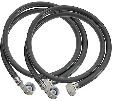 Gadpiparty 2pcs Flexible Washing Machine Hose Pipe Water Inlet Hoses Connector Washer