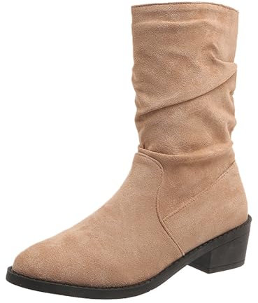 BGFIPAJG Regalo Mamma Natale Stivali Moto Donna 38 Economici Stivali Donna Al Ginocchio Con Tacco Basso Invernale Stivali Donna Con Tacco 44 Stivali Bassi Donna Con Tacco