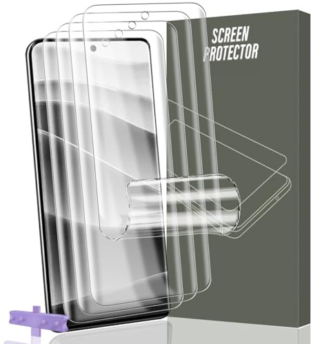 Gelaasso 4 Piezas Protector de Pantalla para Xiaomi Redmi Note 14 Pro Plus/Pro+ 5G - Película de TPU [No es de Cristal], HD Transparente | Con herramienta de alineación, HD transparente, cobertura completa, libre de burbujas, películas protectoras de TPU flexible