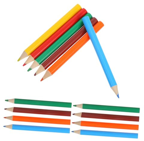 ROMISBABA 120stücke Vorgespitzte Mini-buntstifte in Großpackung Kleine Dicke Zeichenstifte Aus Holz Lang Für Schule Und Kunstbedarf Zum Ausmalen Und Zeichnen