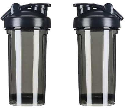 ZYRALLAX Individuelle Shaker-Flaschen für Proteinmischungen mit Ihrem Logo, Text, Bild, tragbarer Fitness-Wasserbecher, Kunststoff-Shaker-Flasche mit Griff, schwarzer Shaker-Becher, personalisierbar,