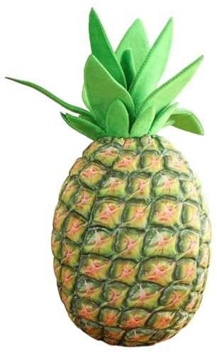 ibasenice Plüsch-Ananas-Kissen Weiches Obst-sofakissen Gefülltes Ananas-Spielzeug Für Kinderzimmer Schlafzimmer Und Wohnzimmerdekoration