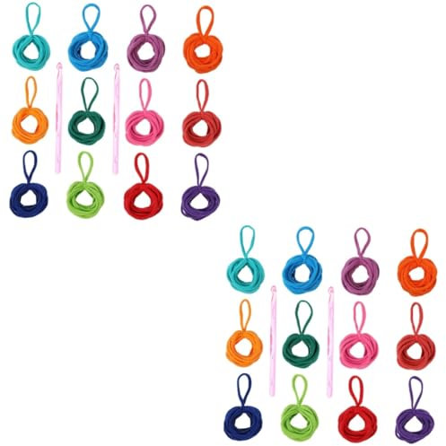 SHINEOFI 2ensembles Set De Boucles De Tissage Élastiques Multicolores Pour Potholders Kit De Tissage Avec Créativité Et Manuels