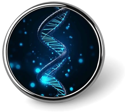 Blaue DNA-Struktur, individuelle Anstecknadeln für Rucksäcke, modische Anstecknadel für Anzüge, niedlicher Hut, Knopfnadeln für Damen und Herren, lustige Taschen-Abzeichen, coole Vintage-Broschen für