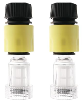 Set di 2 adattatori per idropulitrice ad alta pressione, filtro dell'acqua da 3/4 e kit di connessione rapida per idropulitrici Black & Decker (include 2 filtri + 2 connettori rapidi)