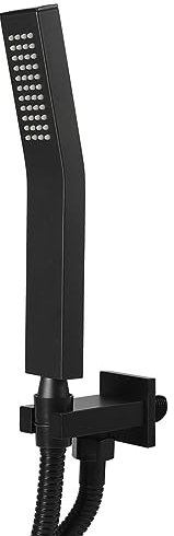 Cocoarm G1/2-Zoll-Handbrause mit 150-cm-Schlauch, Duschkopf und Schlauchset aus Kupfermaterial, Schwarz-Matter Handbrause-Sprühkopf mit Druck, Wasserauslass aus Silikon