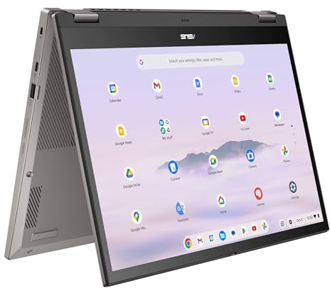 ASUS Chromebook Plus CM34 Flip 2-in-1 Laptop | AMD Ryzen 5 7520C | 8GB RAM | 256GB Storage | 1920 x 1200 Touchscreen | Full HD Webcam | Backlit Keyboard | ChromeOS | Grey