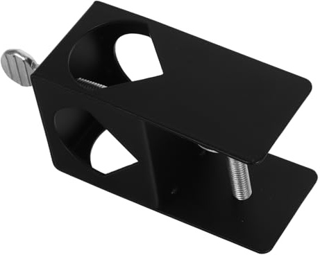 Toddmomy Metal Deck Torch Clamps Adjustable Pole Bracket for Outdoor Railing Lighting, Quick Connect Deck Railing Clamp Suitable for Solar Torch Lights and Umbrella Holders