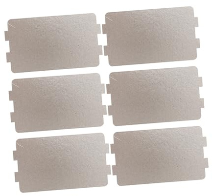 BESPORTBLE 6 Láminas de Mica en Color Plata para Horno Microondas Aislamiento Térmico y Fácil Instalación para Reparación de Electrodomésticos