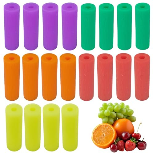 20 Piezas Alineadores Masticables Aligner Chewies 5 Colores Reutilizables Y Lavables Para Ortodoncia Y Mordida (Amarillo Violeta Verde Rojo Y Amarillo)