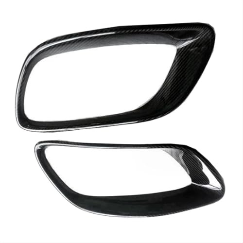 Real Carbon Fiber Exhaust Tip Tail Fit for X6 E71 (2008-2013) - Tailpipe Trim Cover