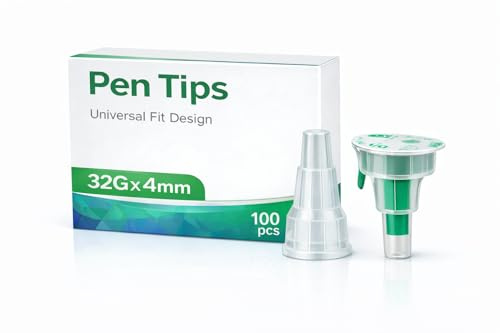 Puntas de pluma estériles desechables 32G (0,23 x 4 mm) – 100 unidades, envasadas individualmente, universalmente compatibles, para laboratorio, industria y aplicaciones cosméticas