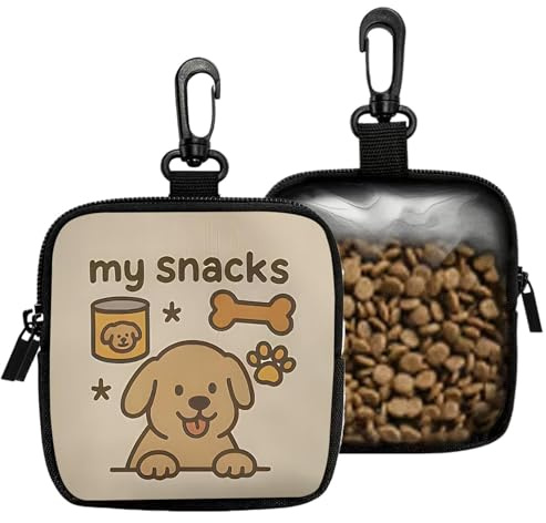 Bolsa Premios para Perros Dispensador Portátil de Recompensas | Porta Premios Perro Entrenamiento Cachorros Paseos Senderismo Excursiones Viajes Actividades al Aire Libre Playa Parque