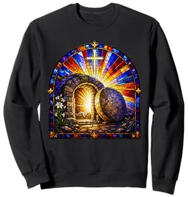 Resurrección Tumba Vacía Cruz Catedral Mosaico Arte Fe Sudadera