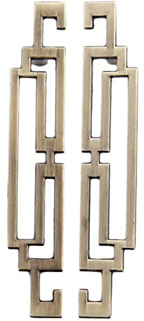 Mgoodoo Poignée de Porte Bronzée, Poignée de meuble Rétro Vintage, Poignée de Placard, Bouton de Meuble (1 pièce, 96mm)