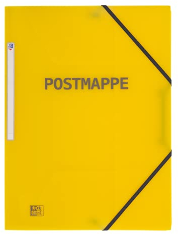 Oxford Postmappe, DIN A4, Aus Kunststoff, Gelb