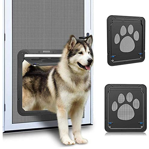 Katzenklappen Hua Haustiertür/Katzenklappe Leicht Zu Installieren, Für Kleine/Mittlere Hund Und Katze, Winddichte Haustier-Bildschirm-Tür-ABS- Und Nylonmaterial, 2 Größen (Size : 42x37cm)