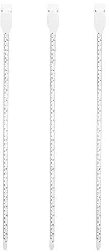 3pcs Soft Measuring Tape and Arm Circumference Flexible Ruler for Boys and Girls and Portable Measuring Tool White