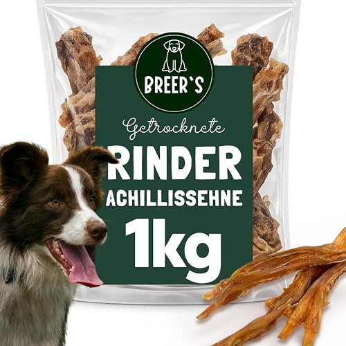 Tendini secchi di achille di manzo per cani, 1 kg di produzione tedesca, articolo da masticare per grandi e piccini