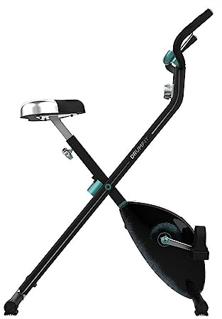Cecotec Bicicletta Stazionaria Pieghevole con Volano X-Bike, Sistema Silence Fit, Con e Senza Schienale, Manubrio e Sella Regolabili, Cardiofrequenzimetro, Display LCD, Supporto Dispositivi, Ruote.