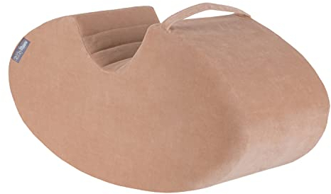 KiddyMoon Foam Soft Seesaw Velvet Rocker Ride-On Hopper Bean Bouncy Jumping Playing For Children, Montessori Toy For Kids Made Of Foam, Made In The EU, Desert Pink