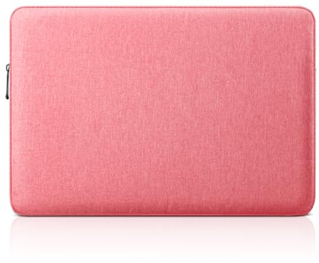 jooeer 11 Pulgadas Funda Ordenador Portátil Compatible con 11,6 Chromebook Tablet, Bolsa PC de Poliéster Impermeable Protector Acolchada, Rosado