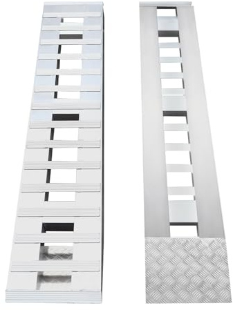 Goudergo 60 * 12 in Truck Car Auto Trailer Ramps, 2pcs Aluminum Trailer Ramps, Loading Ramps for Docks Loading and Unloading Motorcycles,Up to 6000 LB (60 * 12in)