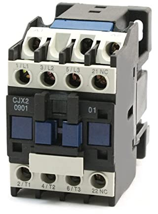 Schütz 9 A 3 Phasen 3 Pole 1 Öffner 24 VAC 36 V 220 V 380 V 50 Hz / 60 Hz Spulenspannung AC. Schütz Relais electronic starter Magnetstarter 35 mm DIN-Schienenmontage Industrieelektrik BZOZHOU (Color