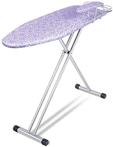 Tabla de Planchar, Tabla de Planchar de Metal Resistente y Duradera, Adecuada para centros de lavandería (Color : Purple, Size : 146388CM) (Purple 146 * 38 * 8CM)