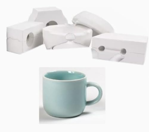 1 juego de herramientas de cerámica para formar moldes de yeso hechos a mano para decoración del hogar, mini taza de té