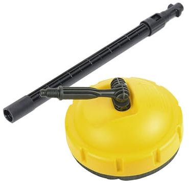 Hochdruckreiniger-Oberflächenreiniger, Hochdruckbürste,Rotierende Reinigungsbürste für mehrere Oberflächen - Rotierende Bodenbürste mit langem Griff, effiziente