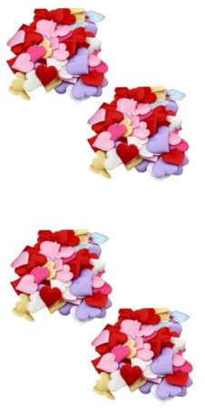 Cabilock 400 Stk Hochzeitsschwammherz Konfetti künstliche blüten artificial flower Herzstück Tischdekoration künstliches para künstliches Schwammherz Herz aus Schwammblütenblättern