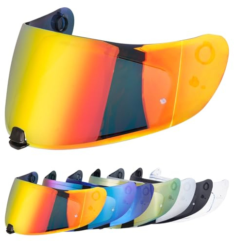 VCOROS Helm Visier für C70 FG-17 IS-17 Motorradhelm Visier | Motorrad Windschutz Helm Objektiv Visier Vollgesichts,Motorradhelm Zubehör Ersatz