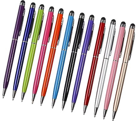 QUMIIRITY 12stücke Kugelschreiber-touchpen Kapazitiver Stylus Stift Für Touchscreen Tablet Zeichnen Schreiben Kompatibel Mit Smartphones Tablets Langlebig Und Praktisch